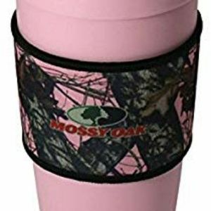 Mossy Oak cozy coffee sleeve 16oz pink camo